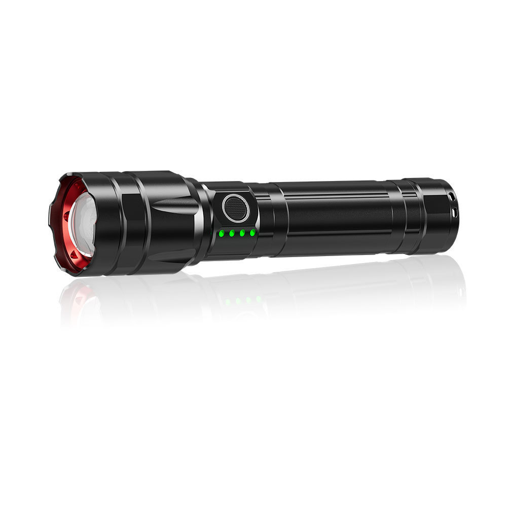 2024 NEW product  Super Bright high lumen can Zoomable Rechargeable Flashlight Long-range flashlight