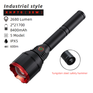 Led Lights 21700 Battery 2600 Lumen xhp50  Powerful Rechargeable Chinese Led xhp 70.2 Flashlight lamp wholesale