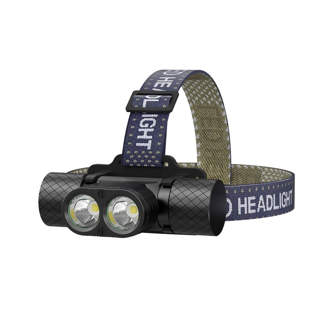 High Quality LED Headlights Headlamp Waterproof Aluminium LED Light Battery Headlamp For Camping Hiking