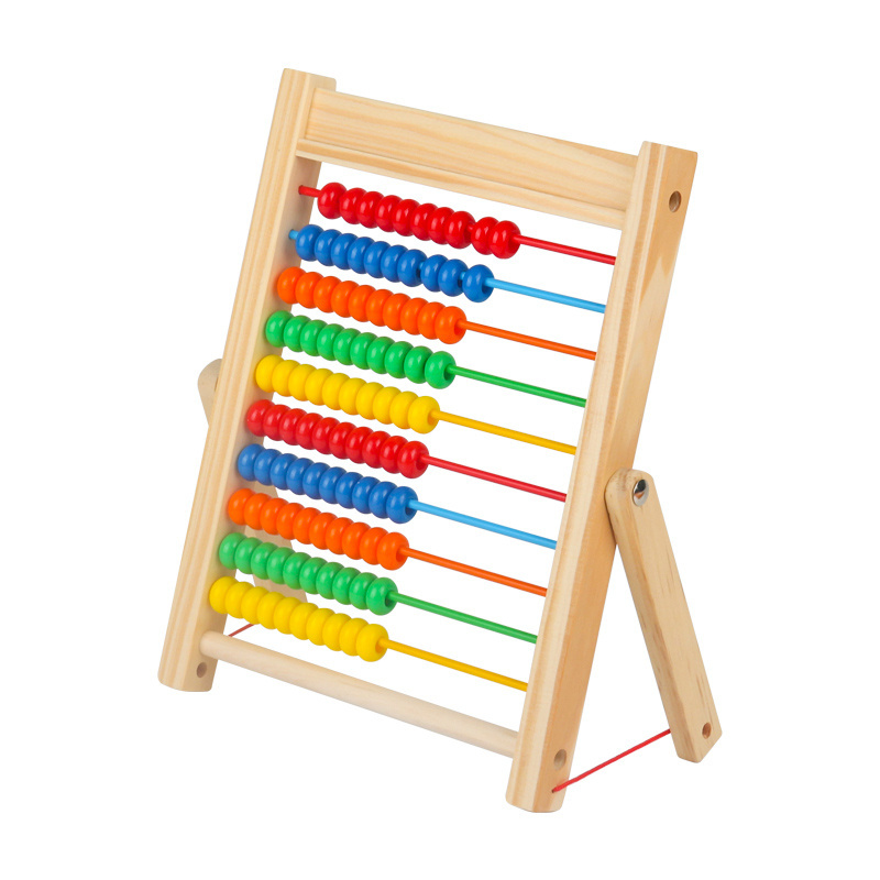 Preschool Math Abacus Frame Learning Counting Beads Toy Children Standing Abacus Addition And Subtraction Number Game