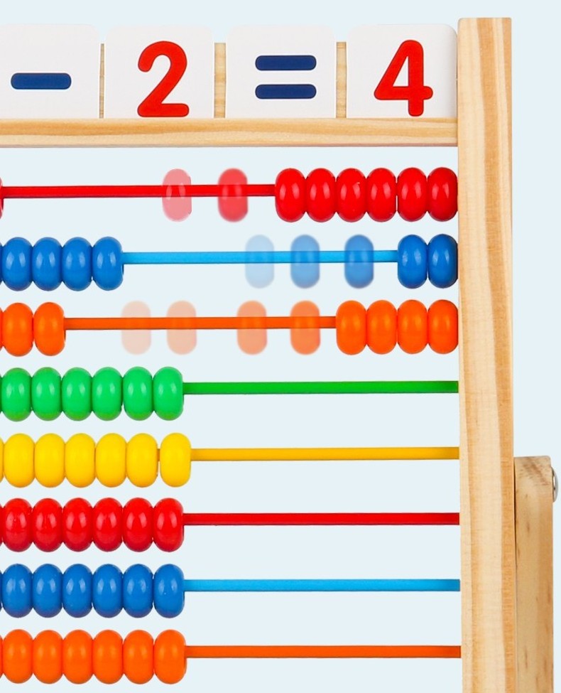 Preschool Math Abacus Frame Learning Counting Beads Toy Children Standing Abacus Addition And Subtraction Number Game