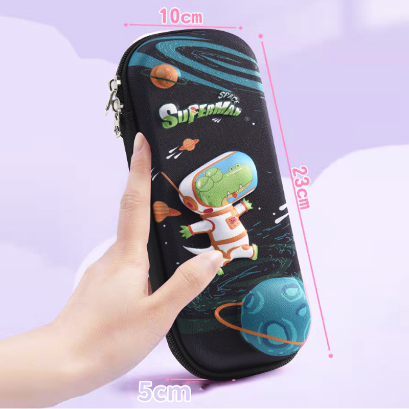 2024 hard shell pen case 3D cartoon kawaii stationery school pencil cases for girls