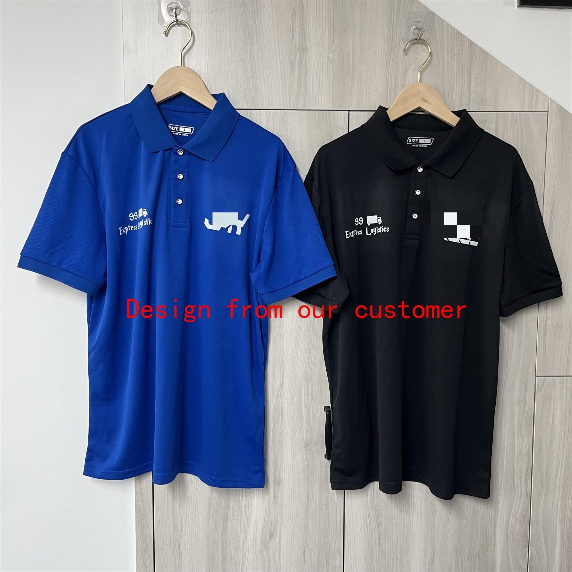 CT19 Wholesale plain blank Custom logo printing Quick dry Golf shirt Design Adults children men' polyester polo tee T shirts