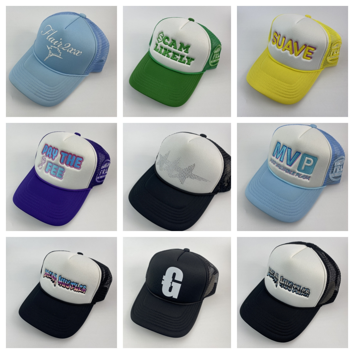 HN0001 wholesale 5 panel unisex embroider printing logo cap outdoor sport women men custom logo mesh rope trucker hat caps