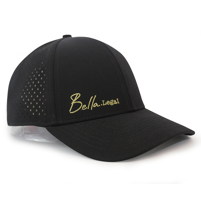 HS40 custom men hat black non-waterproof gorra Veracap plain sports waterproof baseball golf caps for man with logo