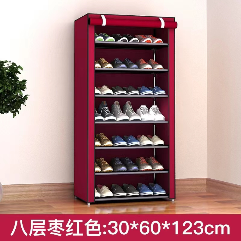 Multilayer Fabric Canvas Rack Dustproof Shoe Cabinet Detachable Shoe-Shelf Space-Saving Cabinet For Shoes Storage Organizer Rack