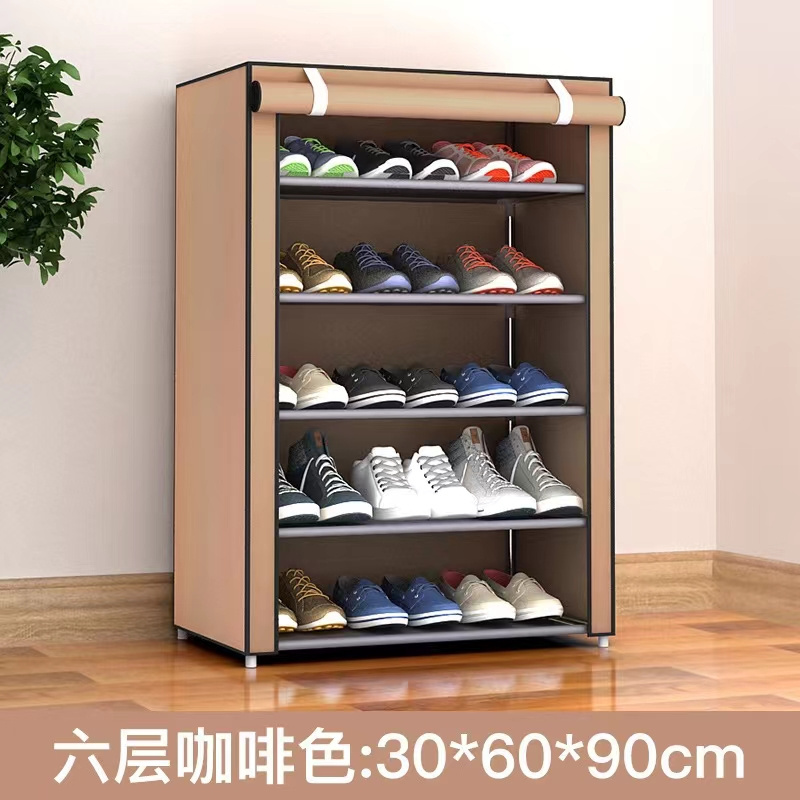 Multilayer Fabric Canvas Rack Dustproof Shoe Cabinet Detachable Shoe-Shelf Space-Saving Cabinet For Shoes Storage Organizer Rack