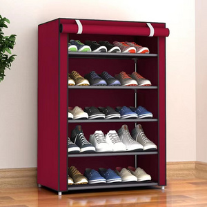 Multilayer Fabric Canvas Rack Dustproof Shoe Cabinet Detachable Shoe-Shelf Space-Saving Cabinet For Shoes Storage Organizer Rack