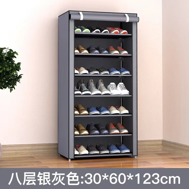 Multilayer Fabric Canvas Rack Dustproof Shoe Cabinet Detachable Shoe-Shelf Space-Saving Cabinet For Shoes Storage Organizer Rack