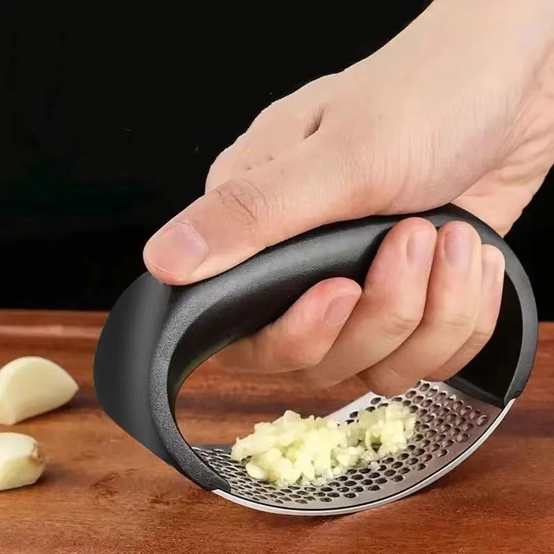 Garlic press stainless steel 304 garlic press Cutting tool paste artifact household garlic ring kitchen wholesale hot sale