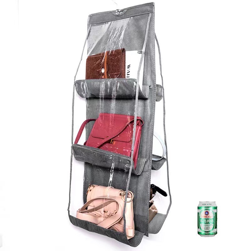 Dust-proof Handbag Storage Bag Hanging Handbag Organizer Wardrobe Closet Organizer Door Behind Handbag Storage Hanging Shelf