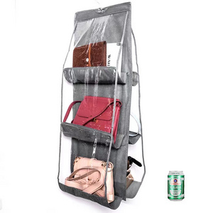 Dust-proof Handbag Storage Bag Hanging Handbag Organizer Wardrobe Closet Organizer Door Behind Handbag Storage Hanging Shelf