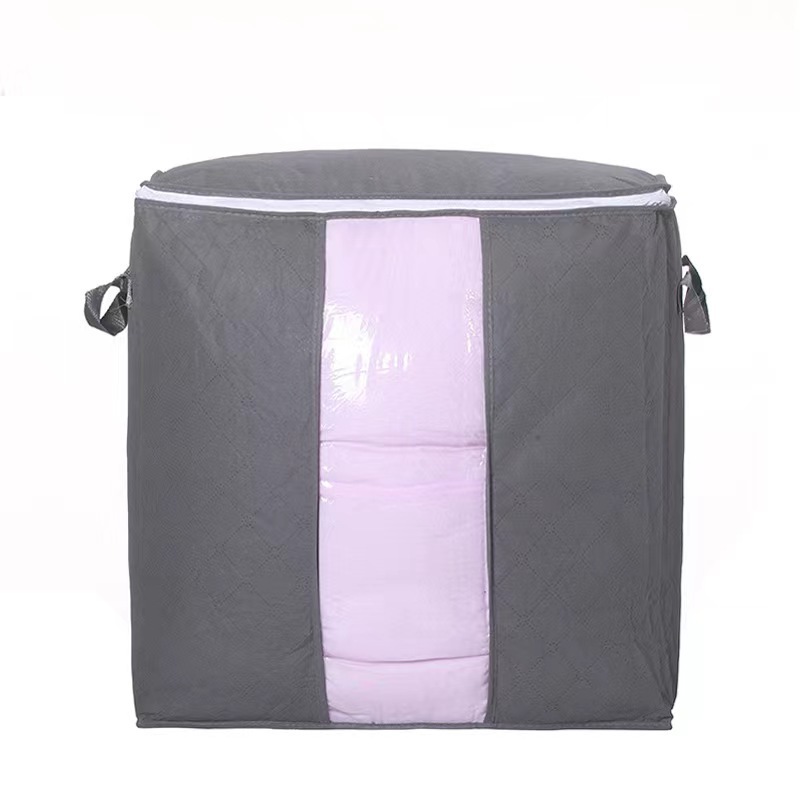 Home colorful bamboo charcoal quilt storage bag large non-woven clothing quilt bag clothing finishing travel kid's mother bag