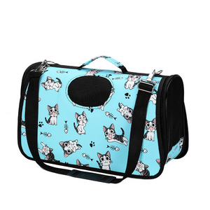 Multi-Colors Fashion Floral Dog Pet Carrier Bag Sided Foldable Travel Carrying Bags For Dogs