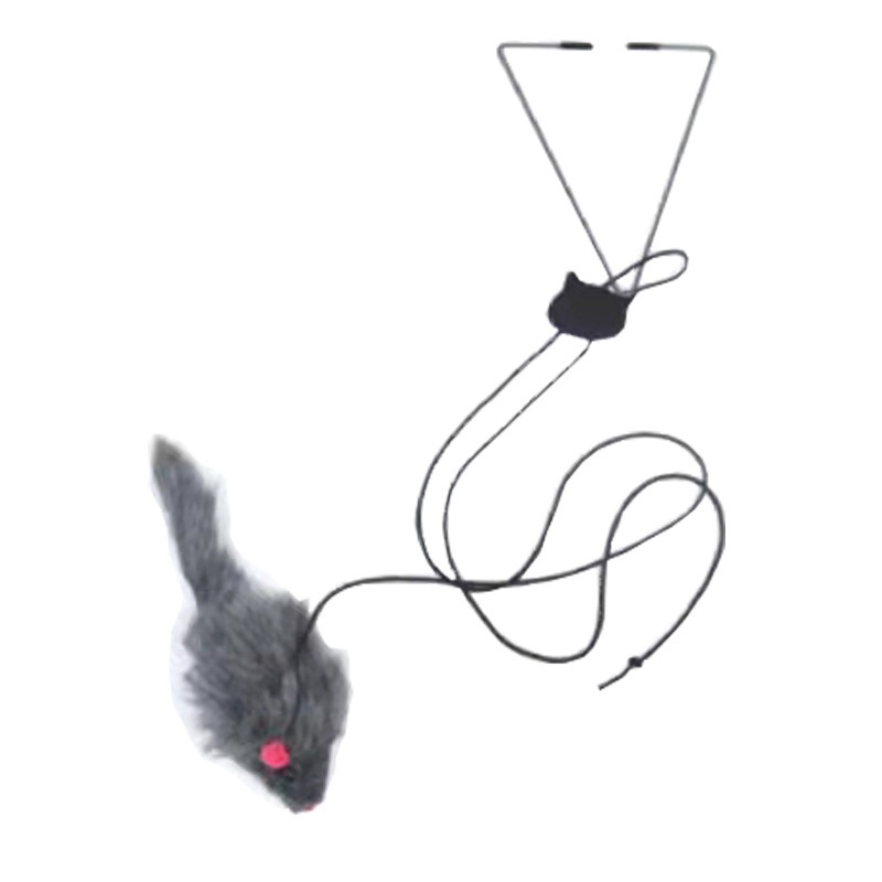 Cute Door Hanging Bouncing Retractable Toy Indoor Funny Mouse Cat Toy