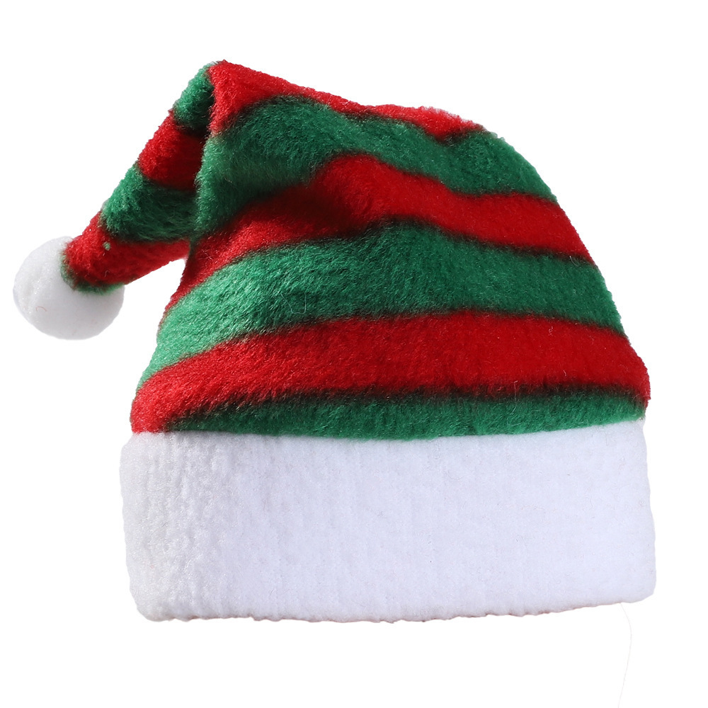 Wholesale Christmas Dog Hat Stripes Plaid Christmas Hats For Dogs