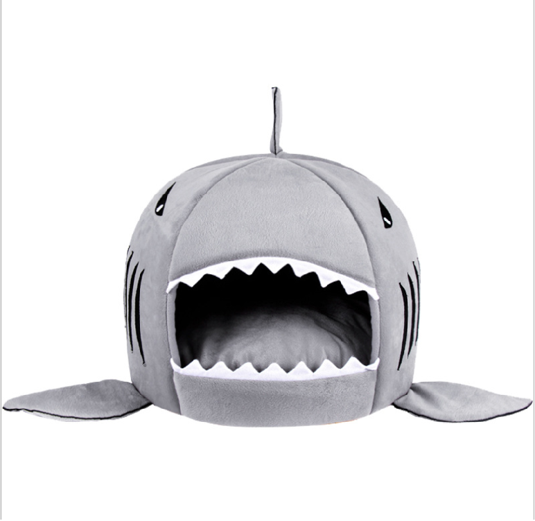 High-end Quality Novelty Pet Bed Supplies Pet Shark Beds Dog Cat Nest Cave Pet Calming Bed