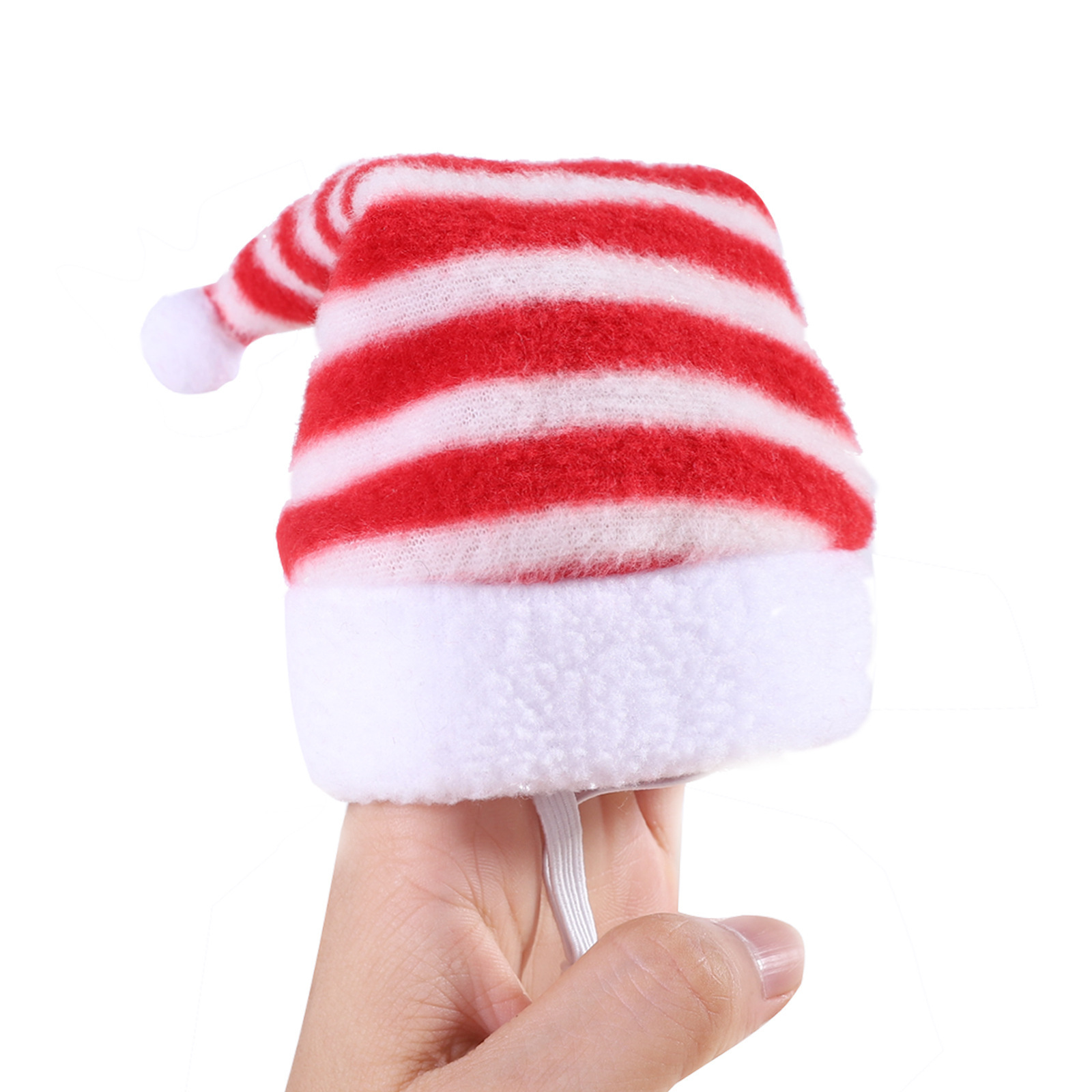 Wholesale Christmas Dog Hat Stripes Plaid Christmas Hats For Dogs