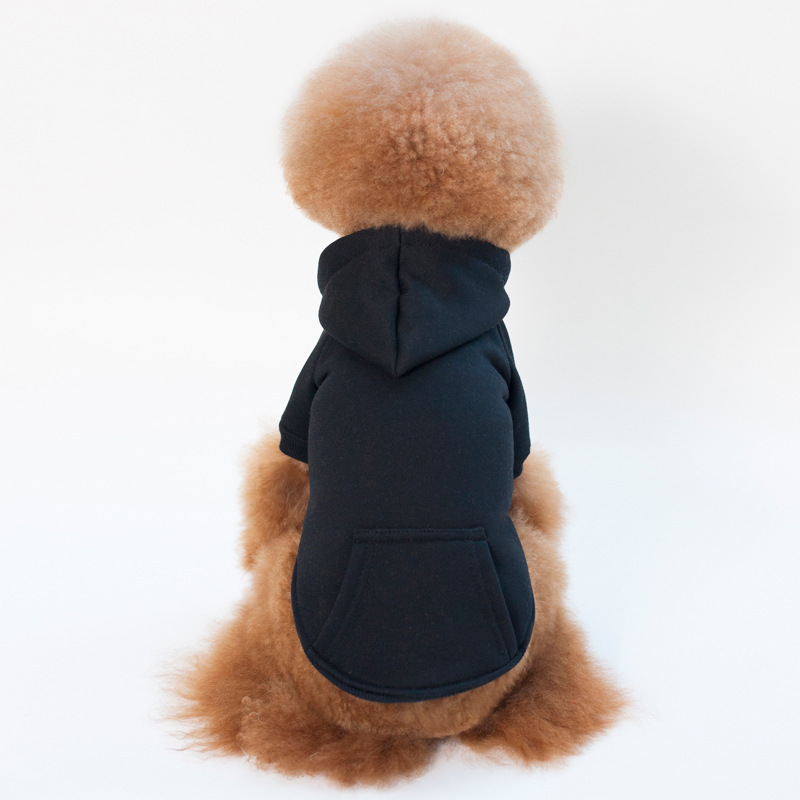 Wholesale Dog Plain Hoodie With Back Pocket Comfortable Fleece Hoodie Dogs Multi Colors Dog Hoodie Sweatshirt