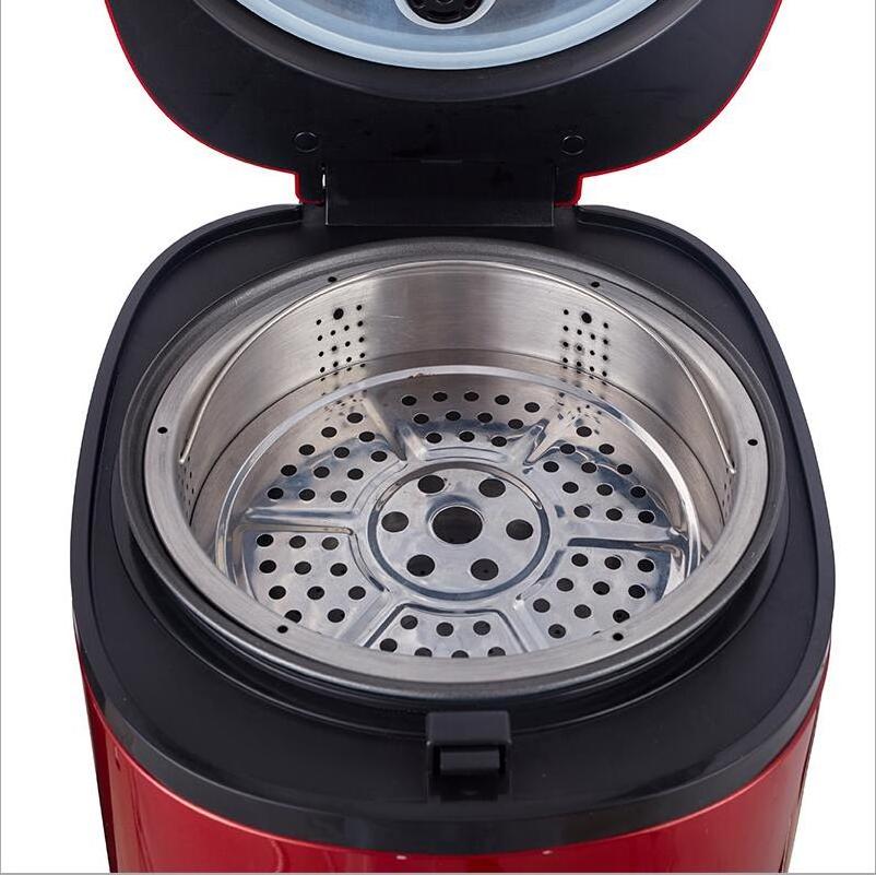 Hot sale 5L double pot  with Stainless Steel Steamer Electric healthy desugar Rice cooker