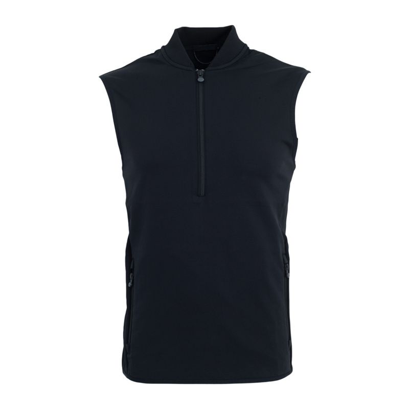 2022 Winter High Quality 45% Polyamide 40% Cotton 15% Elastane Waterproof Windproof Quarter Zip Mint Golf Vest for Men