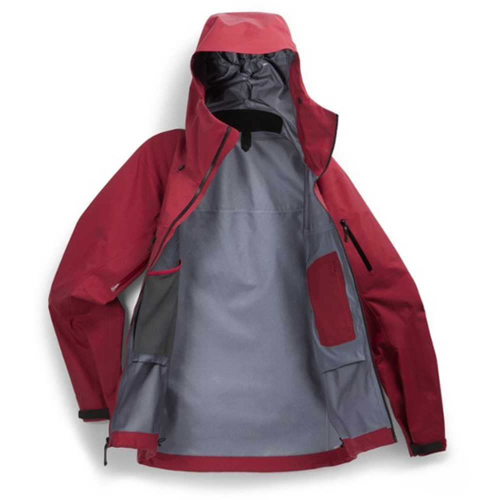 OEM Men's Wholesale Lightweight Waterproof Hooded Rain Jacket Outdoor Raincoat Windbreaker Hiking Jacket