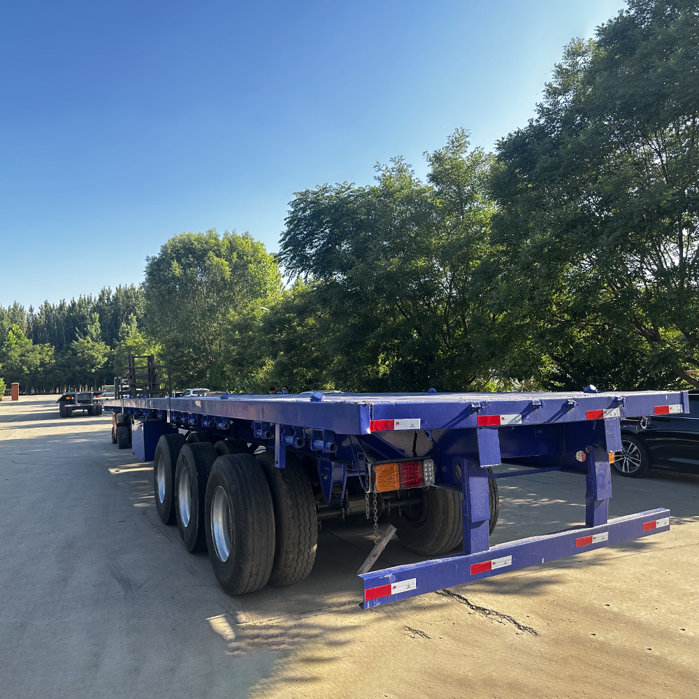 Best Price 3/4axles 20 Feet 40 Feet Container Flat Truck Trailer