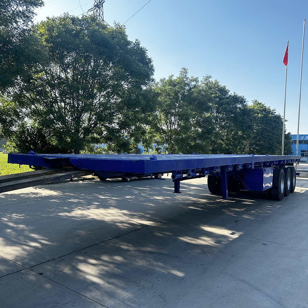 Best Price 3/4axles 20 Feet 40 Feet Container Flat Truck Trailer