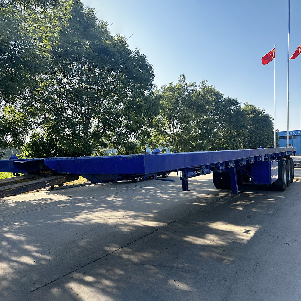 Best Price 3/4axles 20 Feet 40 Feet Container Flat Truck Trailer