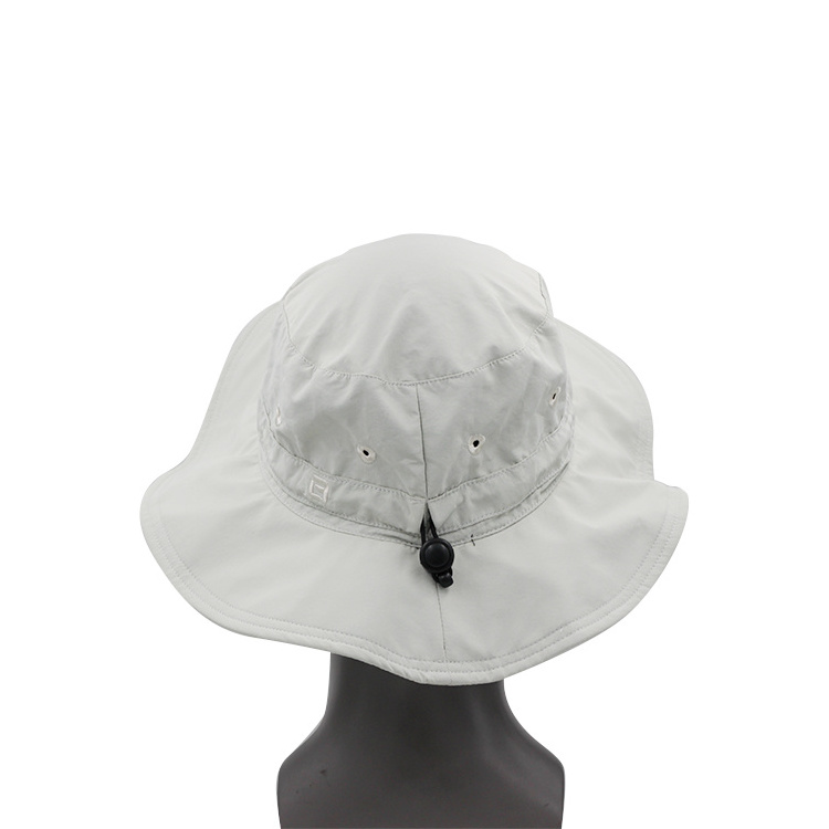 UV Protection Adjustable 100% Polyester Fishing Man Bucket Hat