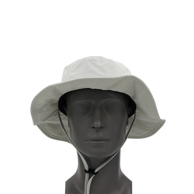 UV Protection Adjustable 100% Polyester Fishing Man Bucket Hat