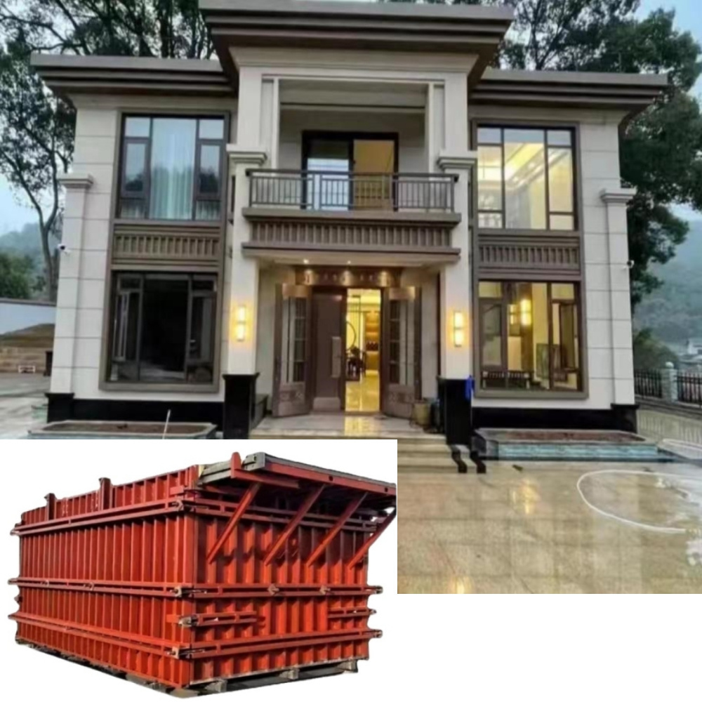 High quality quick concrete houses homes prefab house making machine line