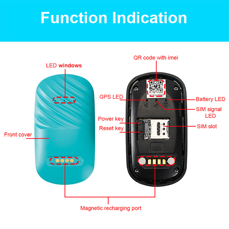 4g Lte Mini Waterproof Pet Dog Cat Gps Tracking Collar Small Animal Hunting Dog Tracker Gps With Auto Light