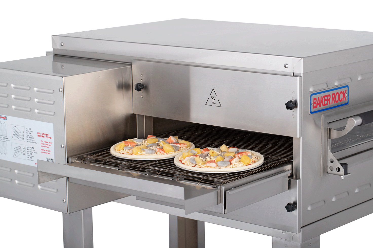 20-Inch Countertop Electric Tunnel Pizza Oven Snack Machine for Pizzeria Use