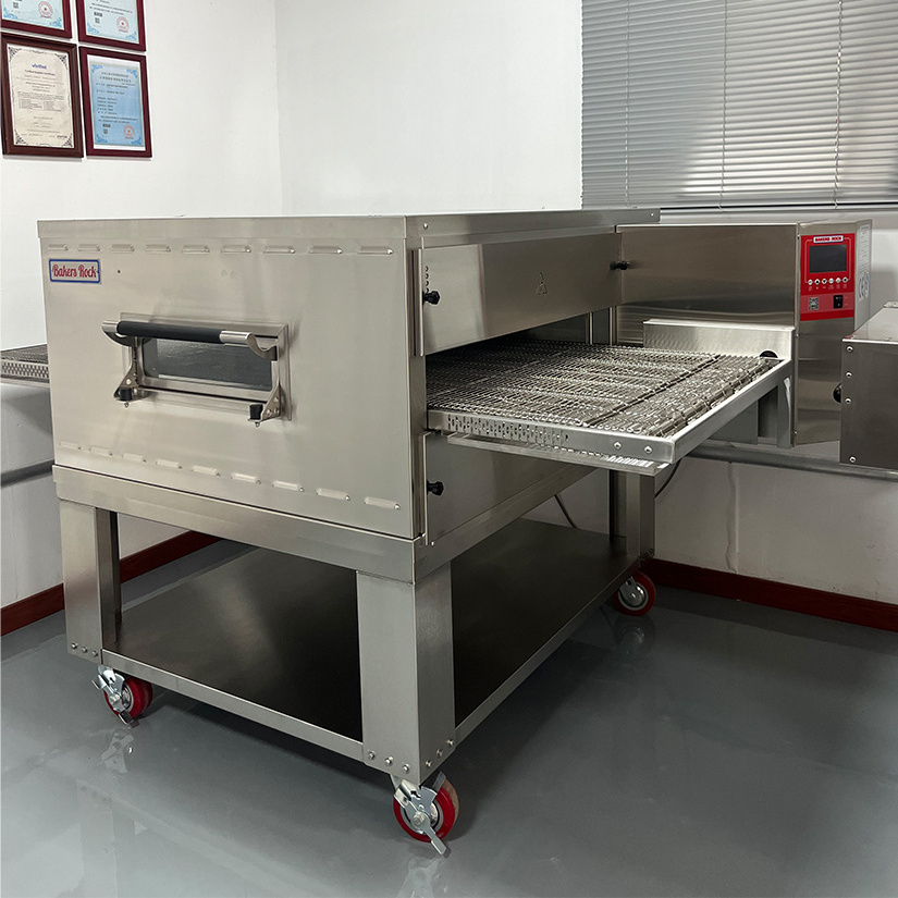 pizza baking oven 32 inch gas electric impingement single or double conveyor belt pizza oven automatic pizza tunnel oven