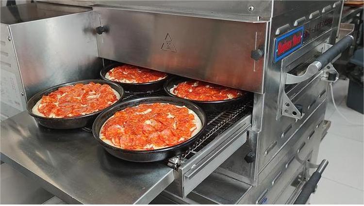 16'' countertop electric commercial automatic conveyor pizza oven tunnel oven for sale