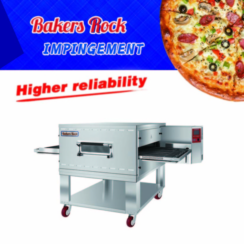 pizza baking oven 32 inch gas electric impingement single or double conveyor belt pizza oven automatic pizza tunnel oven