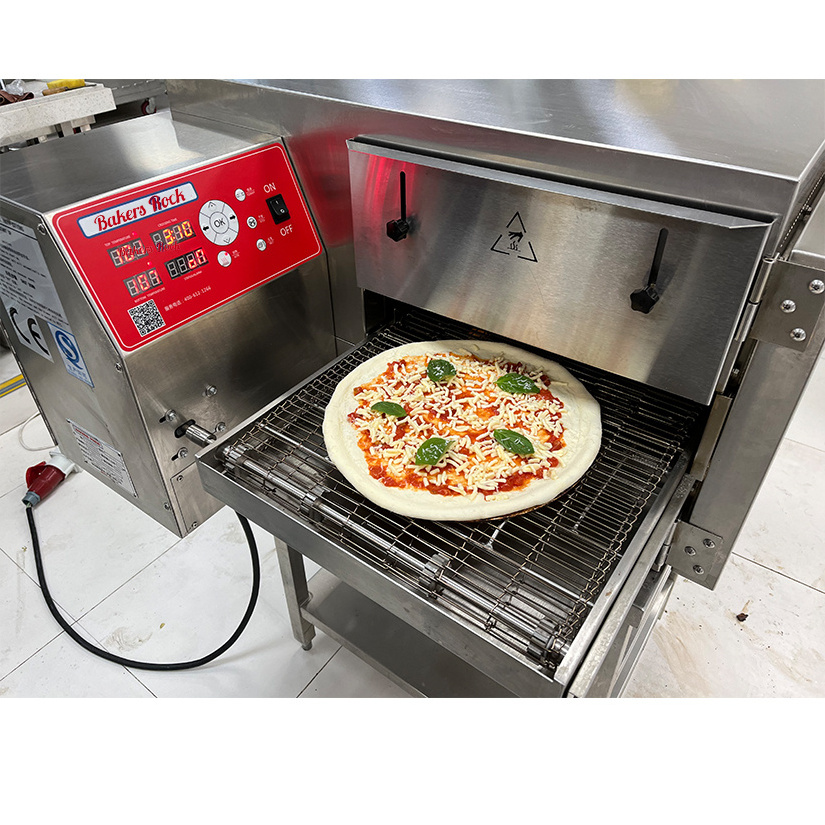 Domino use pizza making machine automatic conveyor oven