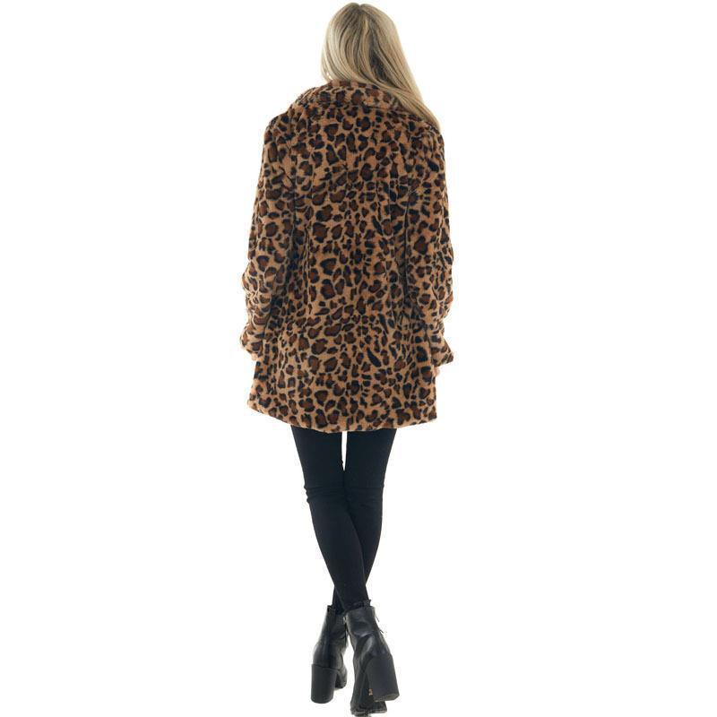 2024 New Design Leopard Print Jackets Plus Size Trend Trimmed Leopard Sacket Women Fleece Jacket S- 5XL Coat