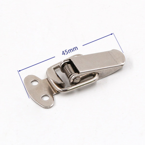 HOT sell  Iron Material Toggle Case Catch Latches  spring latch padlock hasp with spring