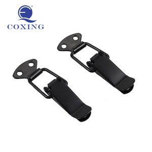 Black 73mm  machine Toggle Latch Hasp Lock stainless steel spring loaded latch toggle draw latch hasp