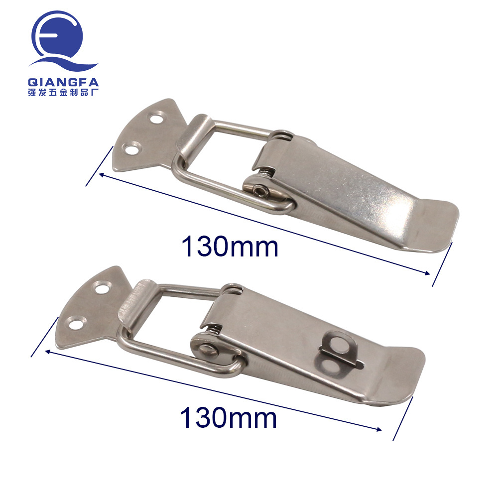 130mm length Spring Loaded Stainless Steel Chest Tool Box Locking Hasp Lock Toggle Latch for  tool box