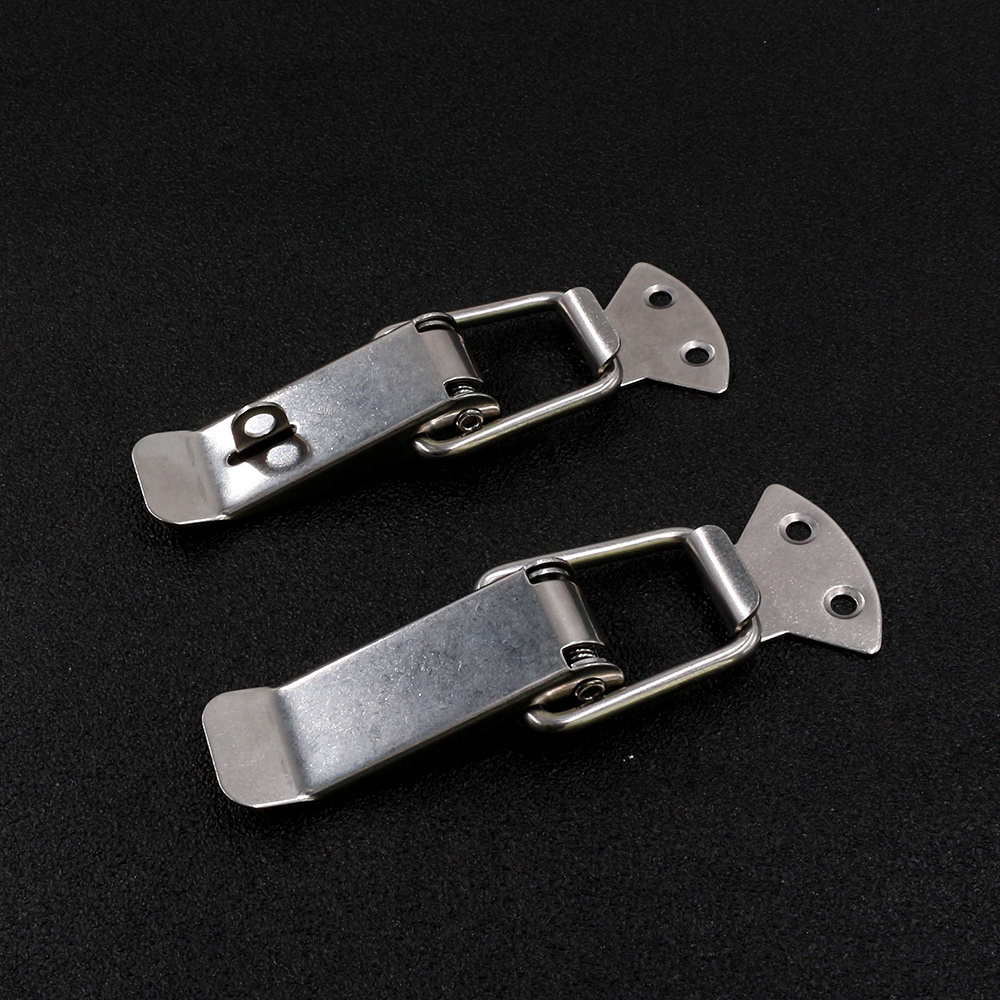 130mm length Spring Loaded Stainless Steel Chest Tool Box Locking Hasp Lock Toggle Latch for  tool box