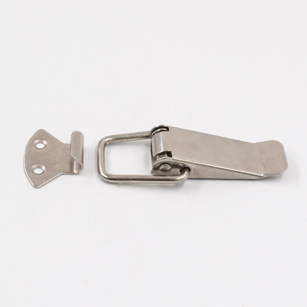 130mm length Spring Loaded Stainless Steel Chest Tool Box Locking Hasp Lock Toggle Latch for  tool box