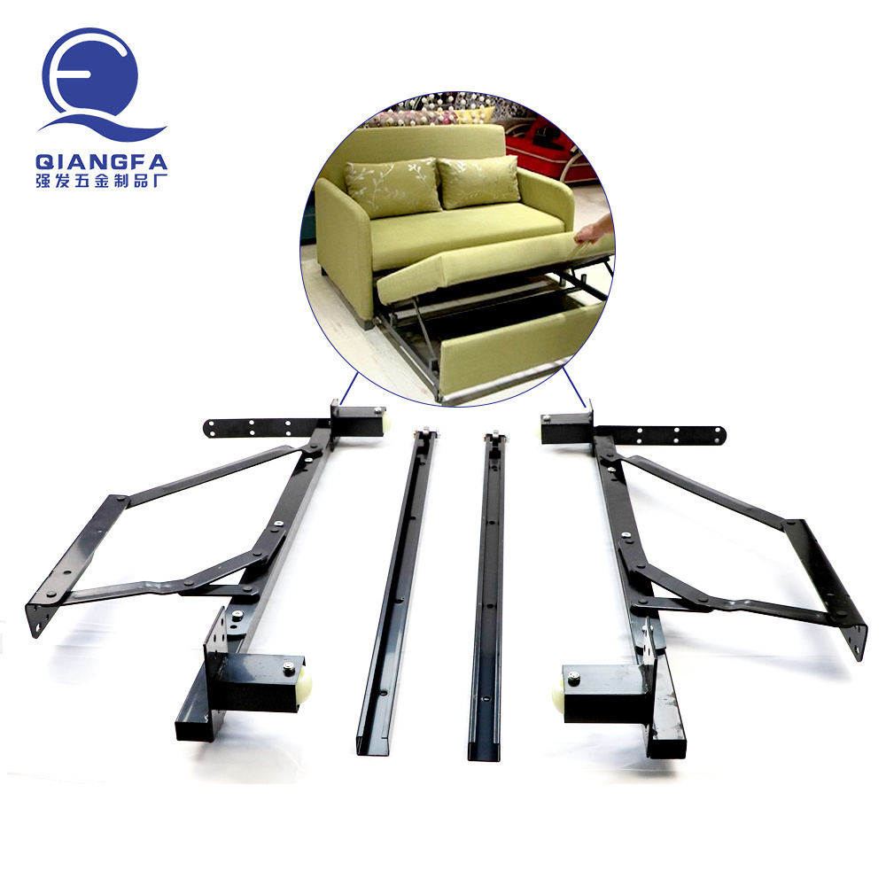 Folding elevator slide out and Lift pull out  cum cama sofa bed mechanism for sleeper sofa functional couch