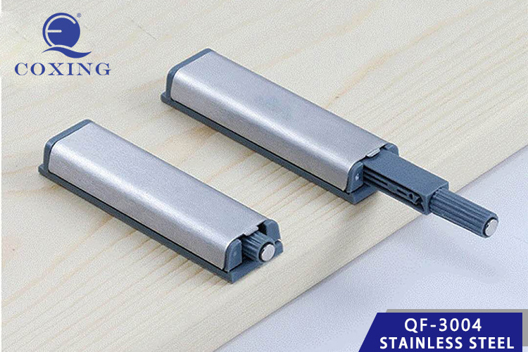 QF3004 push to open damper stainless steel buffer spring magnetic catch push open system Magnetic Push Catch Latch Release