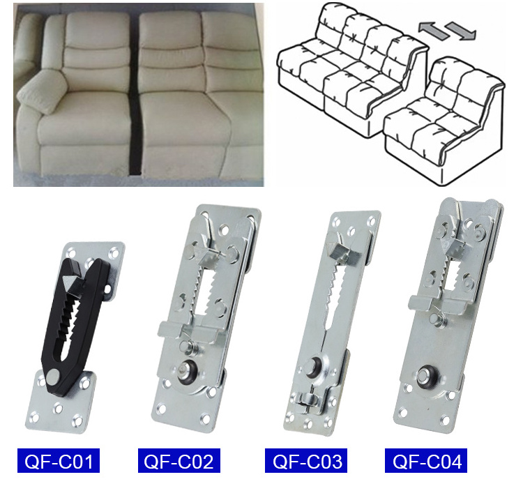 metal 160mm  Metal long crocodile buckle long triangle buckle furniture sofa concubine seat gap combination connector