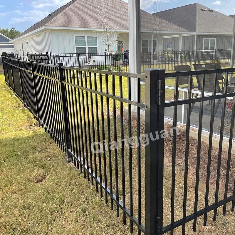 Tubular security garden fencing designs 4ft tubular iron fence philippines black tubular fence