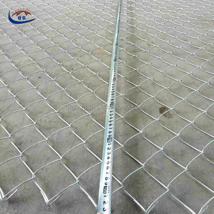 9 gauge diamond wire fencing cyclone wire/ 50x50mm mesh size chain link mesh fence