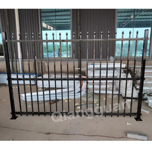 Tubular security garden fencing designs 4ft tubular iron fence philippines black tubular fence